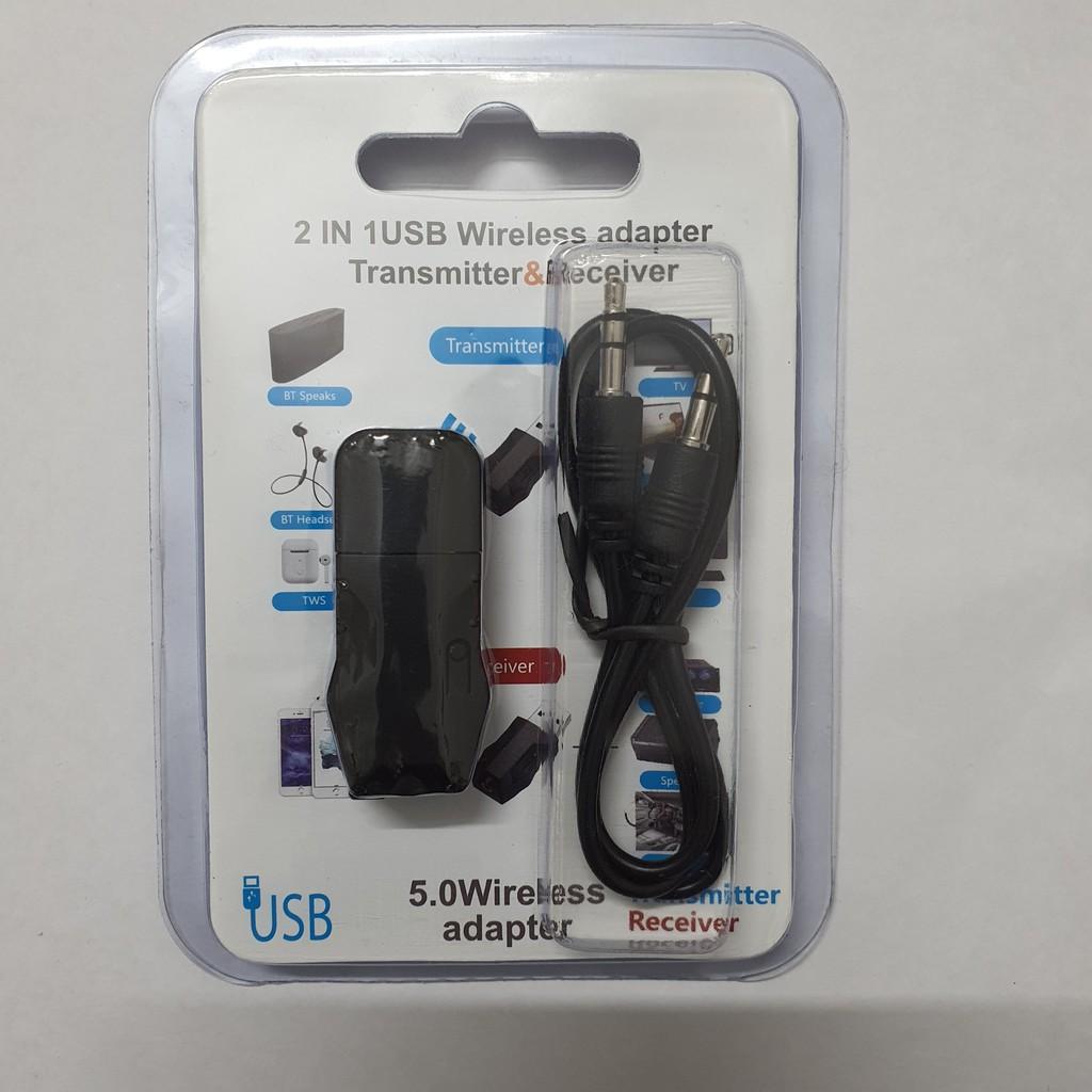 USB Bluetooth 5.0 Thu Và Phát Bluetooth Âm Thanh Stereo 2 Chức Năng