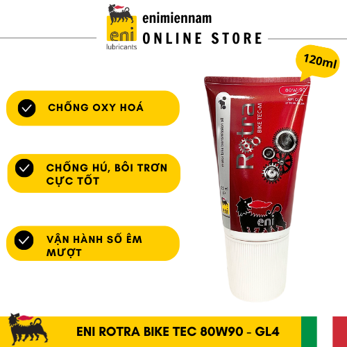 Nhớt láp /Nhớt hộp số ENI Rotra Bike Tec 80W90 120ML