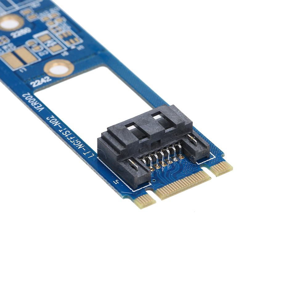 M.2 NGFF SATA to 7Pin NGFF SATAIII Connector HDD SDD Converter Card Adapter