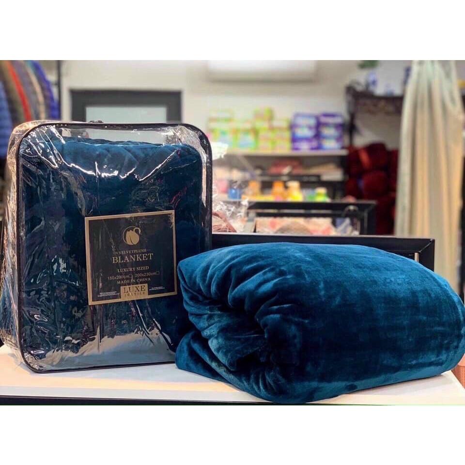CHĂN LÔNG THỎ BLANKET LOẠI DÀY CÓ TÚI ĐỰNG, KÍCH THƯỚC RỘNG 2mx2m3