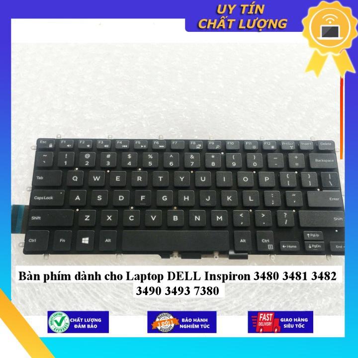 Bàn phím dùng cho Laptop DELL Inspiron 3480 3481 3482 3490 3493 7380 - Hàng Nhập Khẩu New Seal