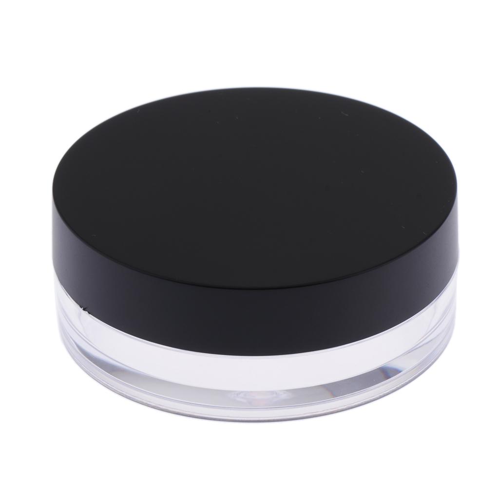 Empty Powder Puff Case Holder Loose Powder Container Face Powder Blusher Box Makeup Cosmetic Jars & Soft Sponge Puff