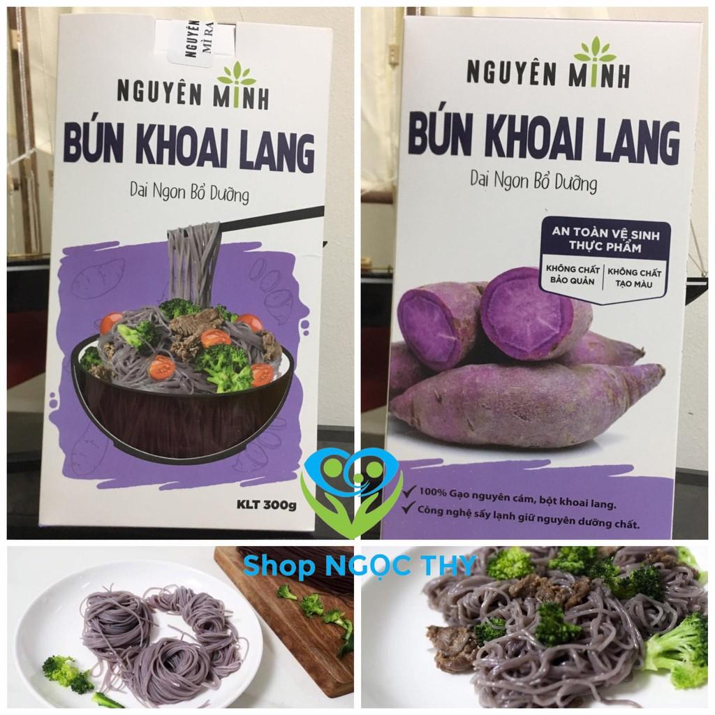 Bún khoai lang tím Nguyên Minh 300gr, bún/mì gạo nguyên cám ăn kiêng