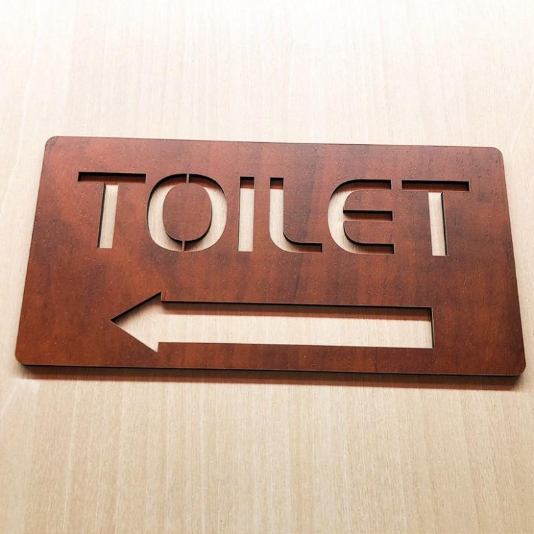 Bảng gỗ CARINA TB010- Bảng toilet- Bảng phòng vệ sinh- Bảng WC F010