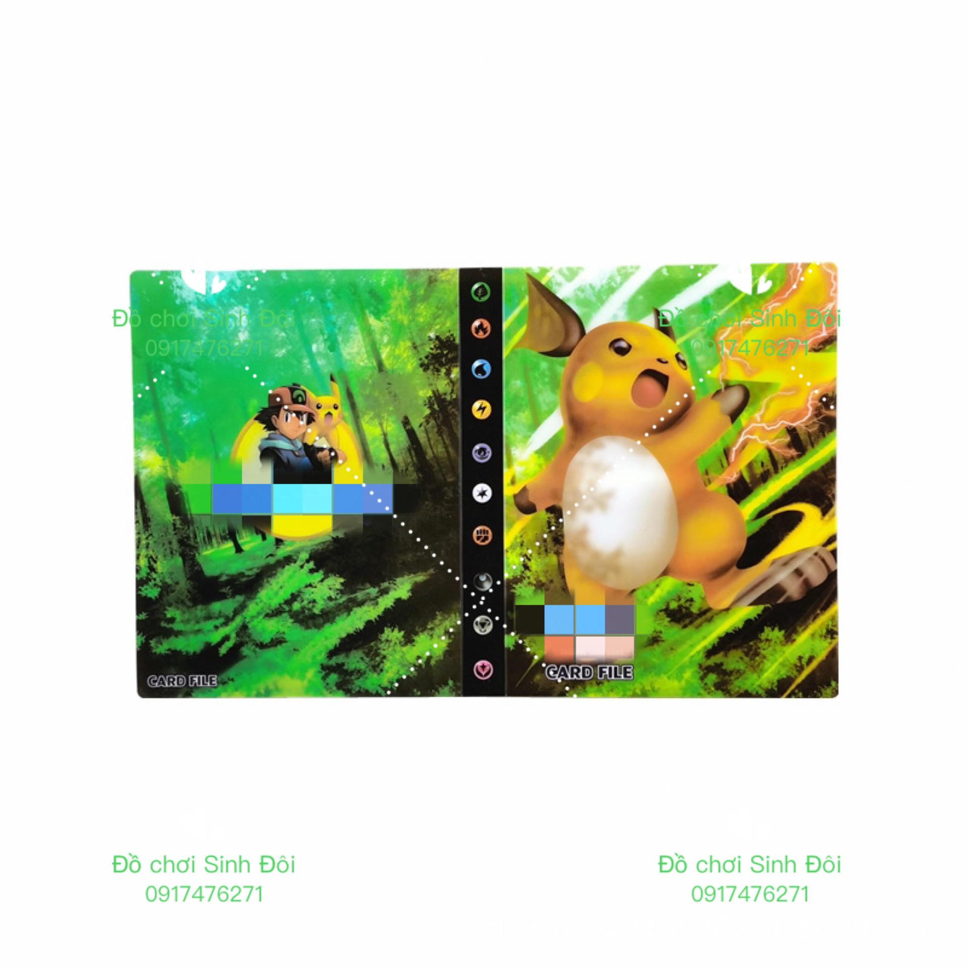 Cuốn album the bài poketmon - 1 cuốn ngẫu nhiên - album nơi tập họp các nhân vật được yêu thích