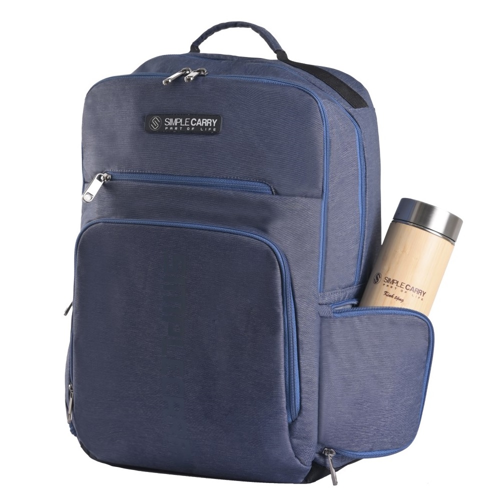 Balo laptop 15.6 inch Simplecarry MK4M chính hãng, chất liệu vải chống thấm nước bảo hành 10 năm