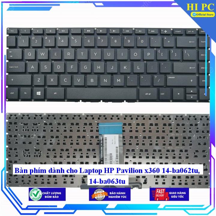 Bàn phím dành cho Laptop HP Pavilion x360 14-ba062tu 14-ba063tu - Phím Zin - Hàng Nhập Khẩu