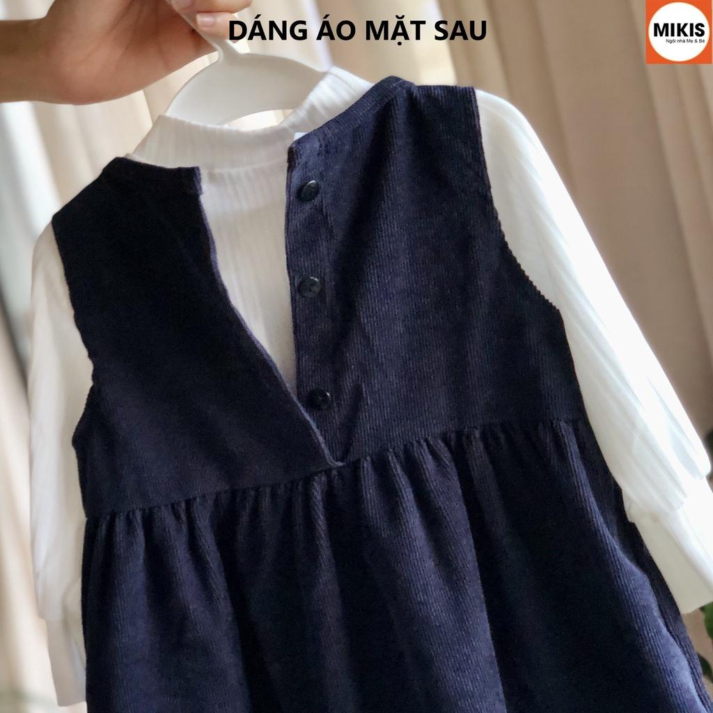 Bộ Váy Áo Yếm Nhung
