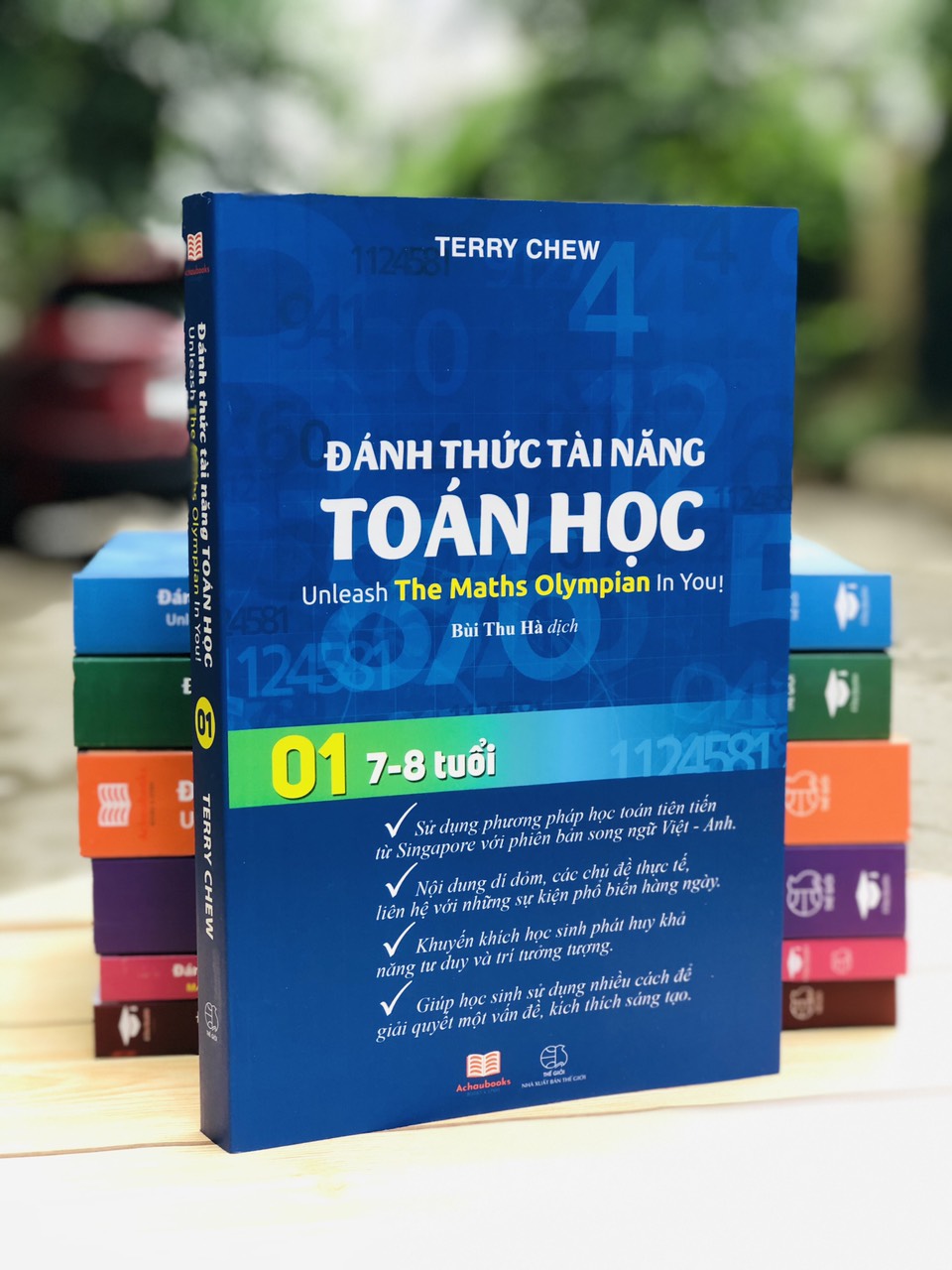 Sách đánh thức tài năng toán học 1, toán lớp 1, toán lớp 2 ( 7 -  8 tuổi )