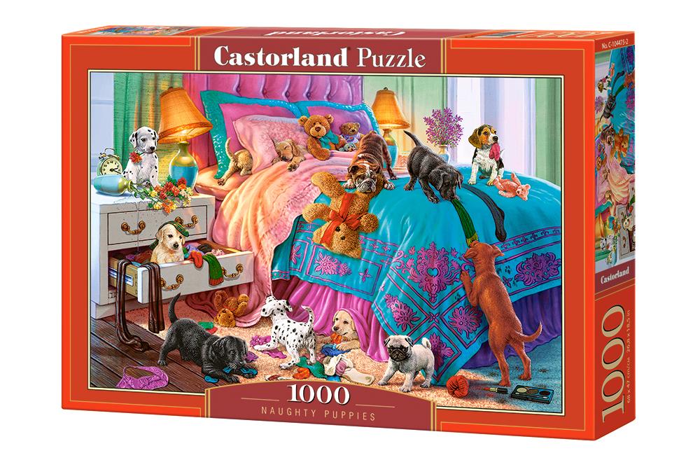 Xếp hình puzzle những chú chó con nghịch ngợm 1000 mảnh CASTORLAND C-104475