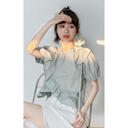 Áo sơ mi tay bồng tiểu thư AO011