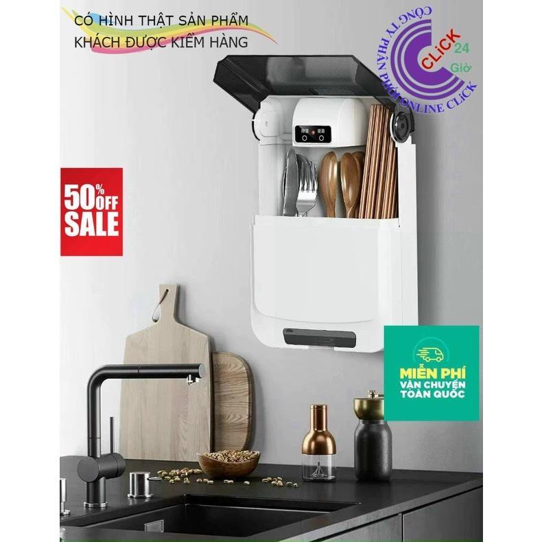 Máy Sấy Đũa Thìa Khử Khuẩn Bằng Tia UV Thông Minh - Hàng Cao Cấp Hộp Đựng Đũa Muỗng Hoa Mười Giờ Bonsai & Phụ Kiện