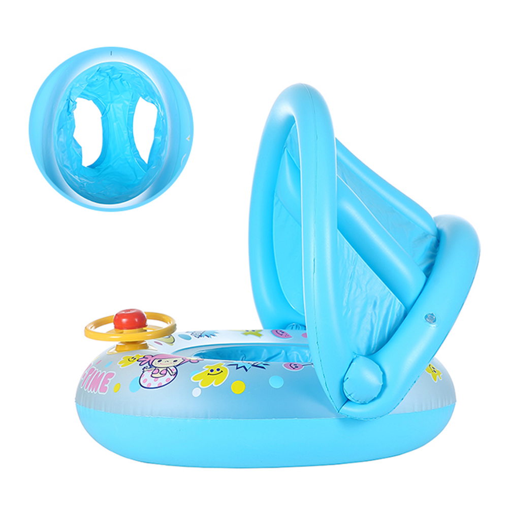 Phao bơi bơm hơi cho trẻ em có phụ kiện che nắng