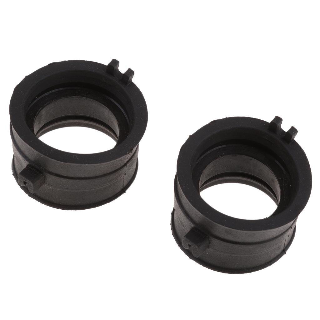 2 Pieces Motorcycle Carburetor Intake Interface Adapter for Honda VT 600 750 Steed400
