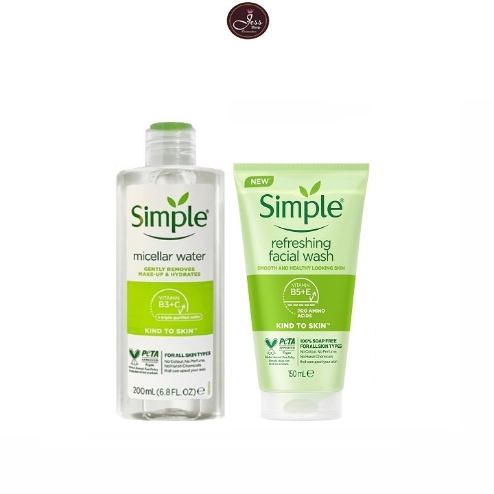 Bộ 2 Sản Phẩm Dưỡng Da Simple Dành Cho Mọi Loại Da
