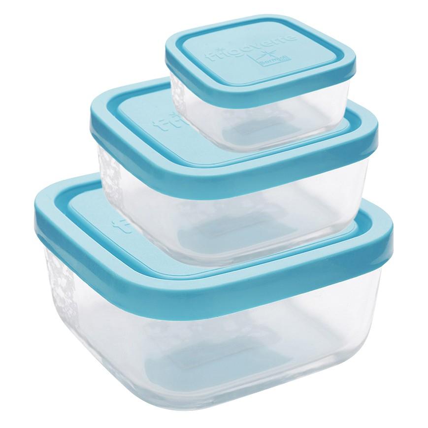 Hộp thuỷ tinh vuông Frigoverre 240ml - 750ml - 1600ml