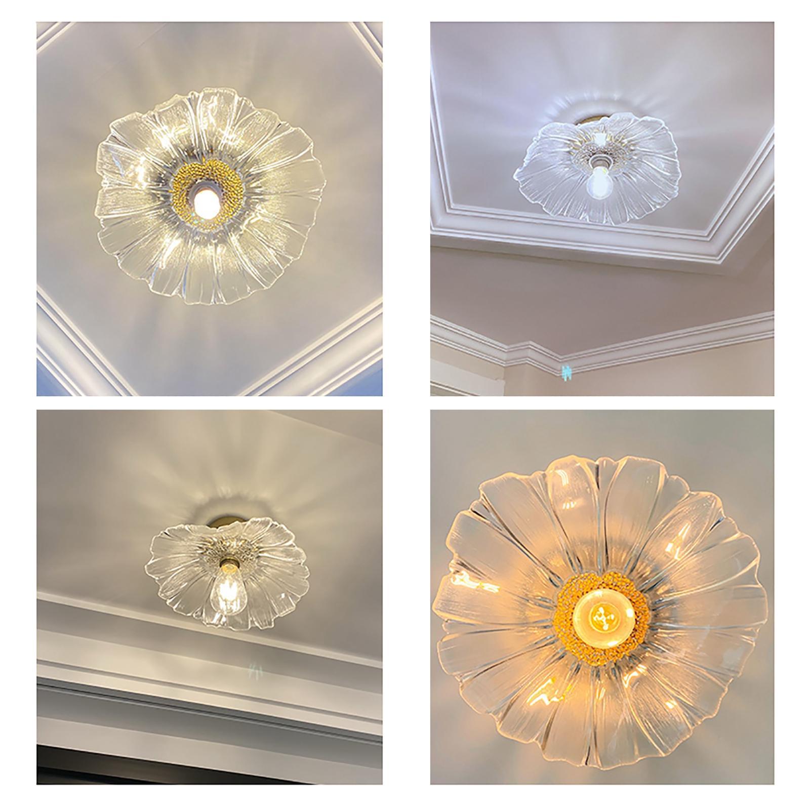 LED Ceiling Lights Chandelier Lamp Minimalist Round Fixtures Light Glass