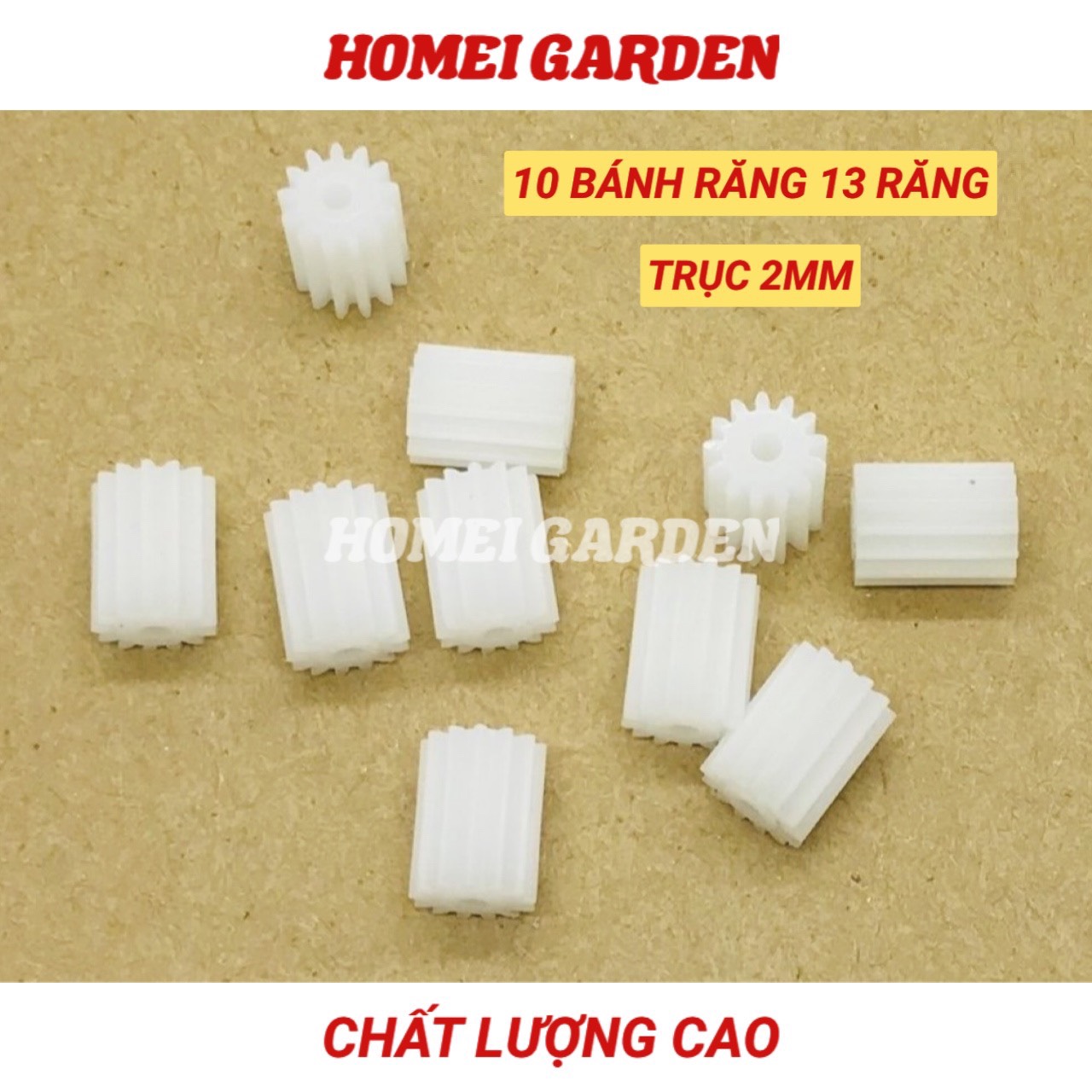 10 Bánh răng dài mini 13 răng trục 2mm chất lượng cao - HM0067