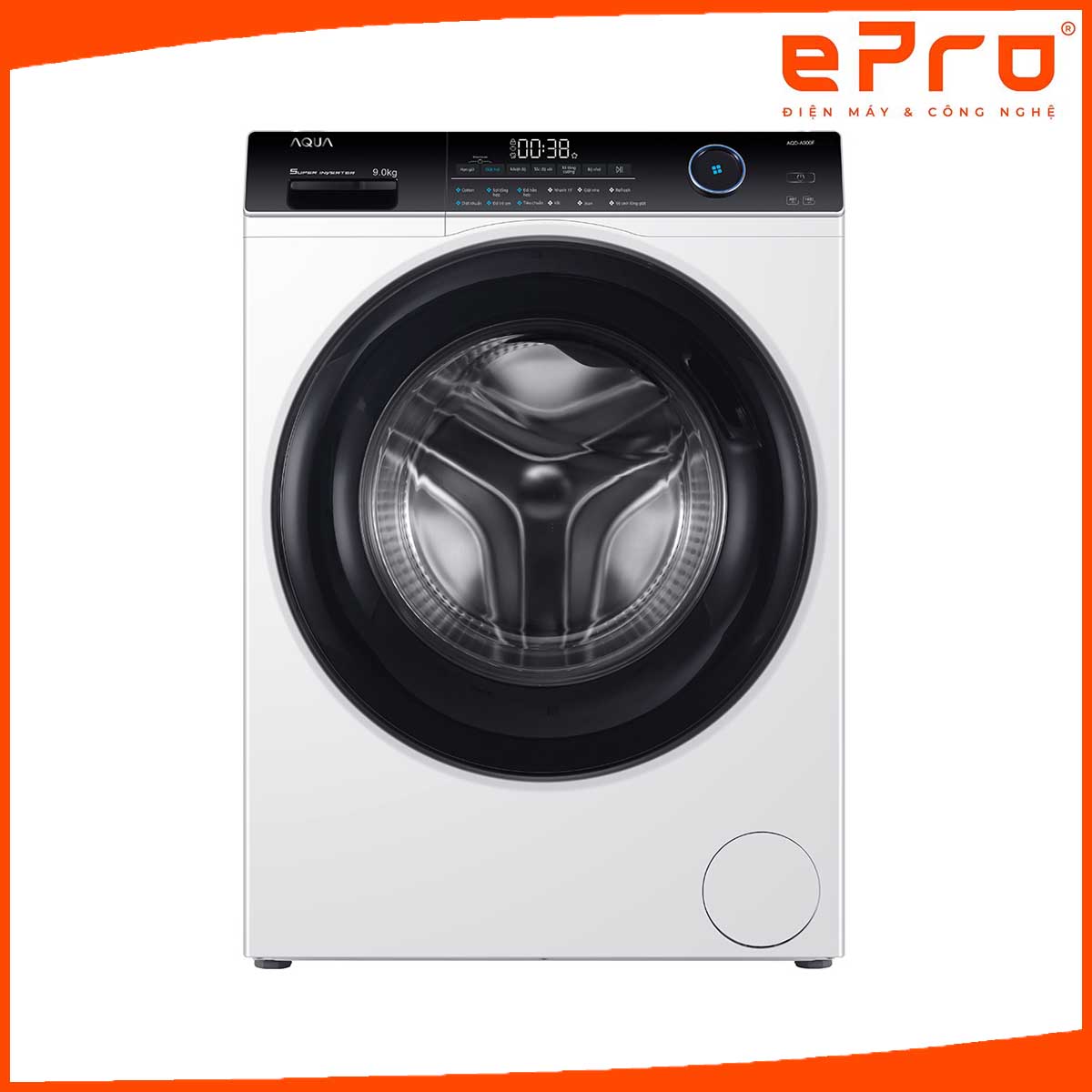 Máy giặt Aqua Inverter 9.0 KG AQD-A900F W- hàng chính hãng