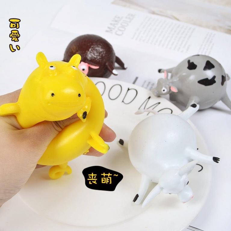 Đồ Chơi Thú Thổi Bong Bóng Hình Thú Cưng Khủng Long,Gà Bò Khỉ Cho Bé