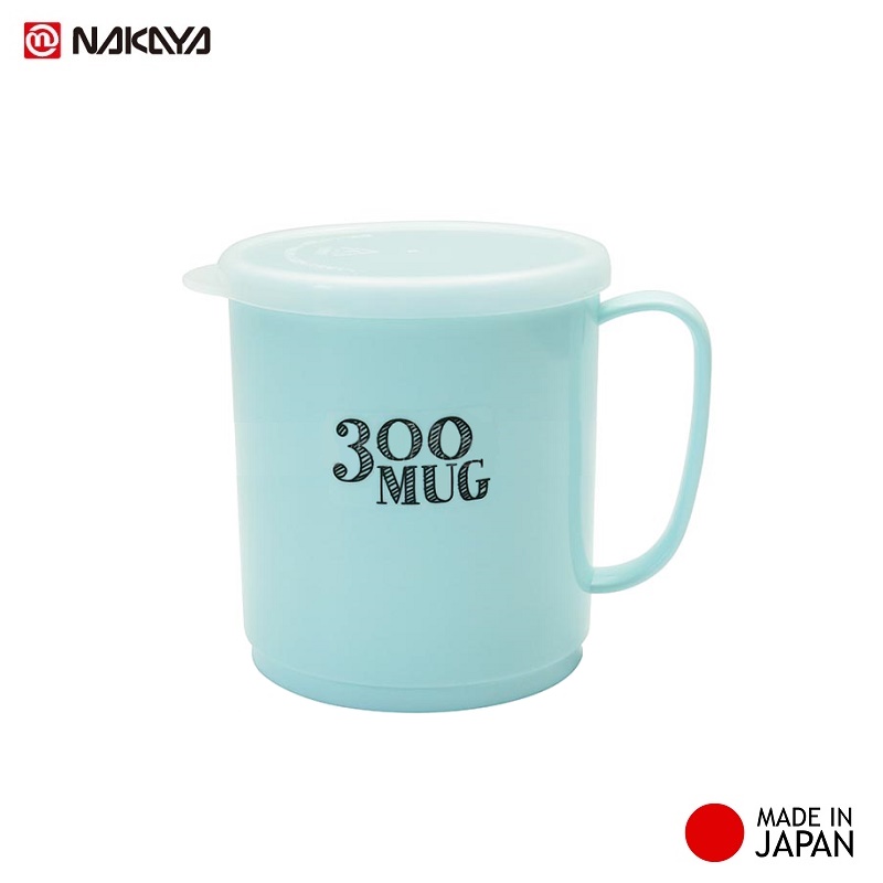 Cốc nhựa nắp mềm Nakaya 300ml R/B/W hàng nội địa Nhật Bản #K-519