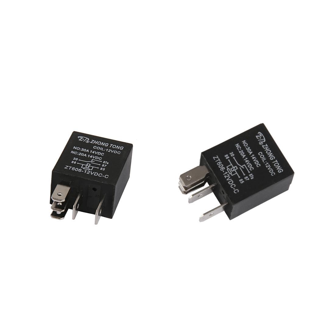 2Pcs Car Truck Auto Automotive DC 12V 20A/30A AMP SPDT Relay Relays 5 Pin 5P