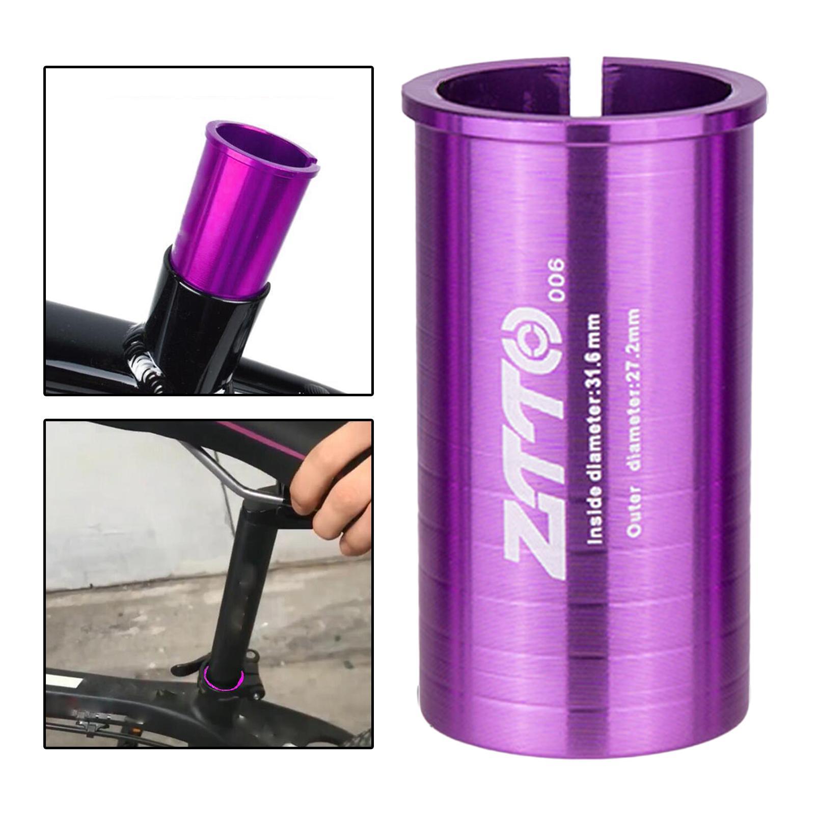 2x Seatpost Shim Seat Post Tube Sleeve Adapter 25.4mm 27.2mm 28.6mm 30.4mm 30.8mm 31.6mm 33.9mm 34.9mm for Mountain Bike,Road Bike,,BMX, Gear