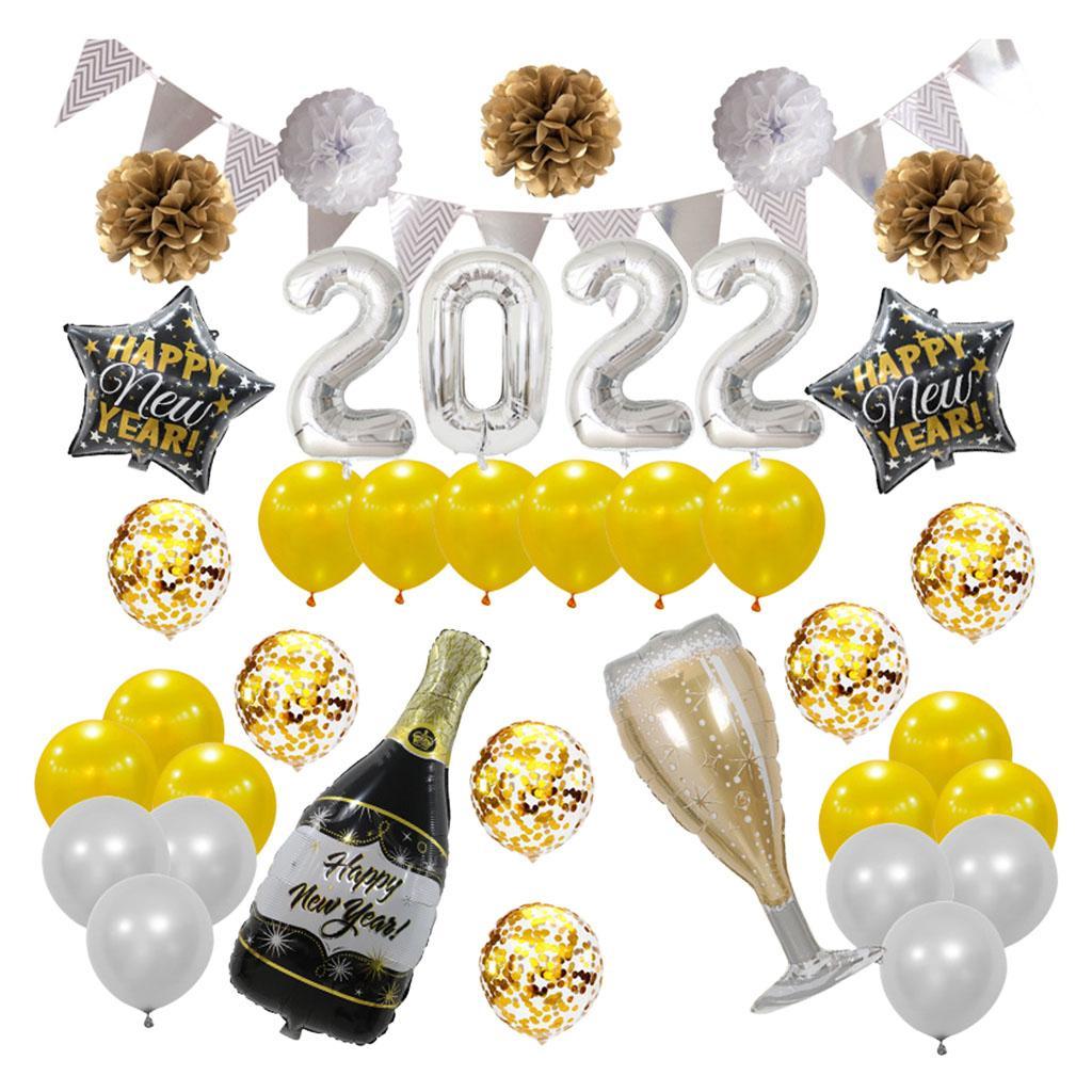 2 Set Merry Christmas Balloon Banner Kit Indoor Decoration