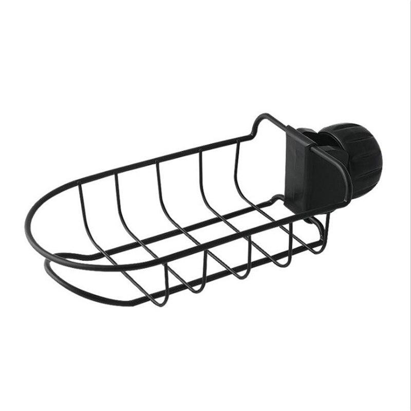 Household Faucet Storage Rack Kitchen Water Pool Punch Free Sponge Rag Hollow Drain Holder