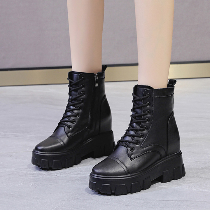 Giày Boots Cao Cấp da thật 10cm PBOD766-4051