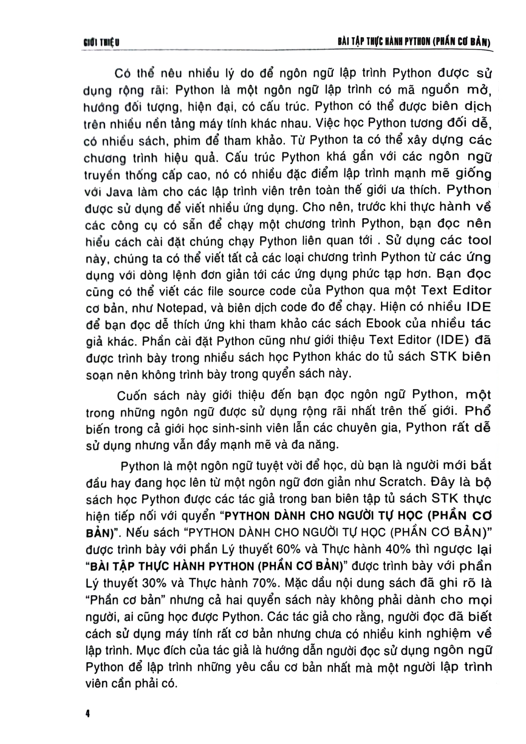 Bài Tập Thực Hành Python (Phần Cơ Bản) - TS. Trần Minh Sơn, TS. Lê Doãn Trinh, TS. Nguyễn Văn Thái, ThS. Trương Thị Bích Ngà