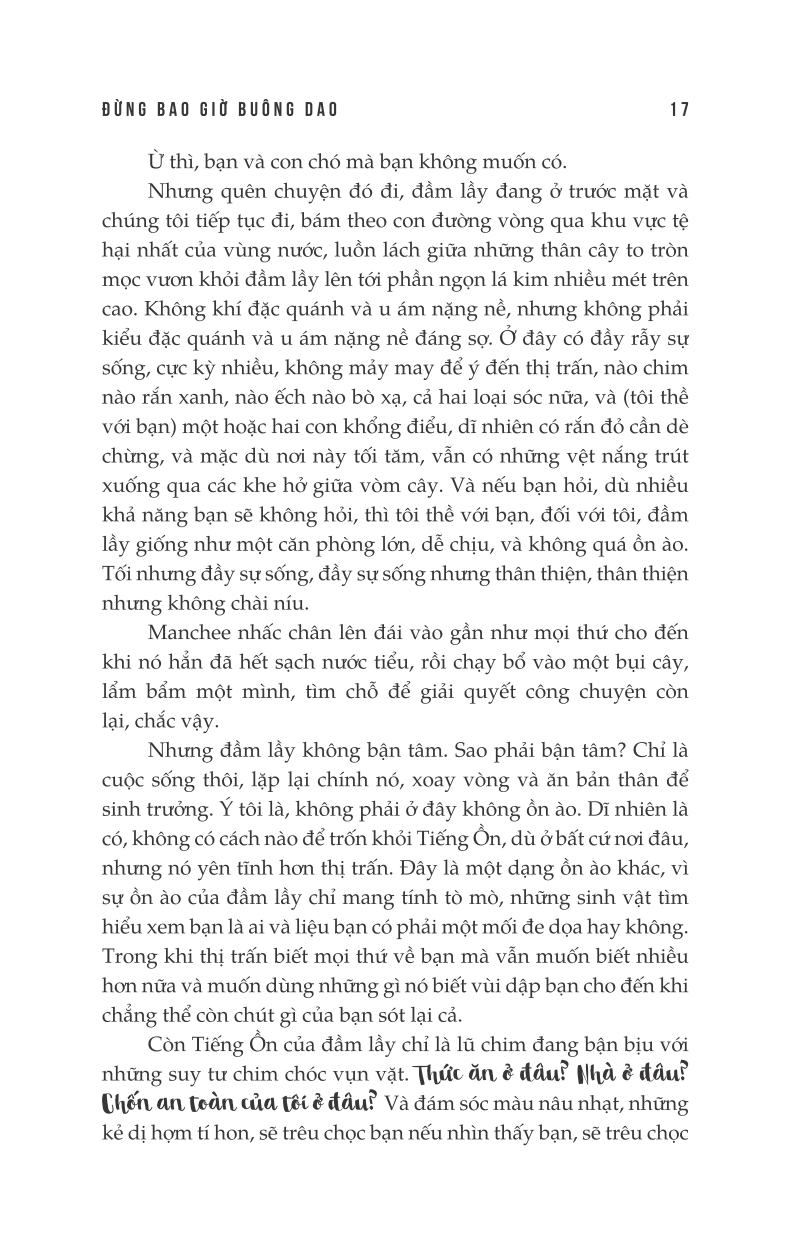 Sách Hỗn Mang 1- Đừng Bao Giờ Buông Dao