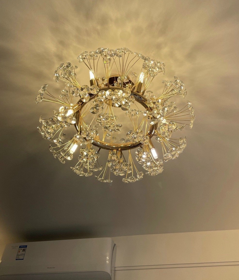 Đèn trần LED TOMAX mặt dây chuyền đèn pha lê thiết kế hiện đại cho phòng khách phòng ăn [Bóng đèn miễn phí]