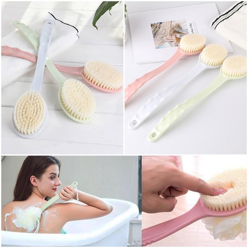 Cây Chổi Tắm Kì Cọ Lưng Sợi Cotton Siêu Mềm - Dụng Cụ Massage Chà Tẩy Tế Bào Chết, Ngăn Mụn