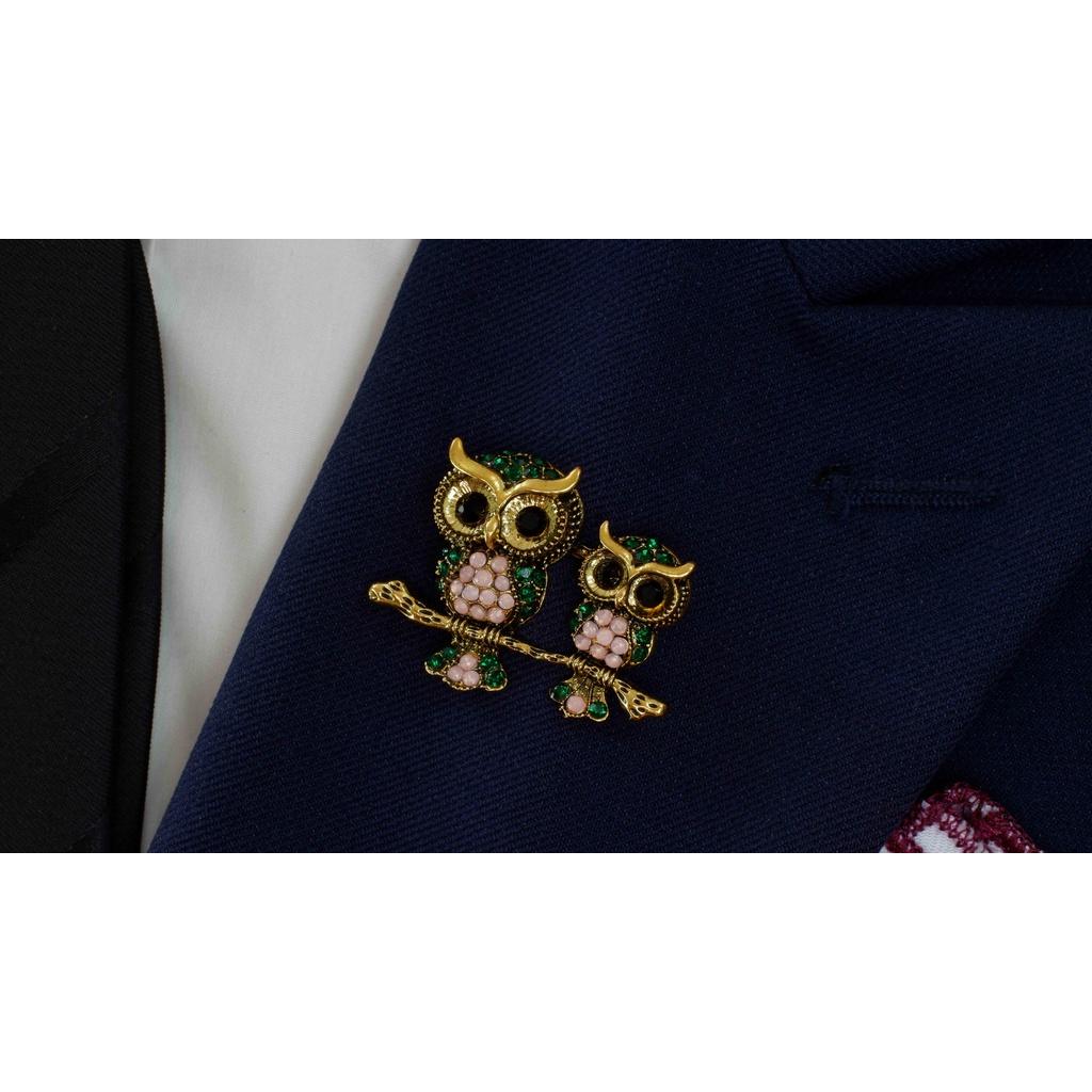 Pin Cài Áo Diamond Owl