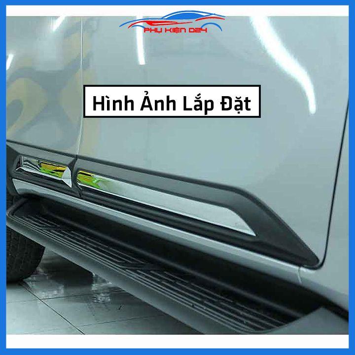 Bộ ốp nẹp sườn Hilux Revo bản to trang trí làm đẹp xe