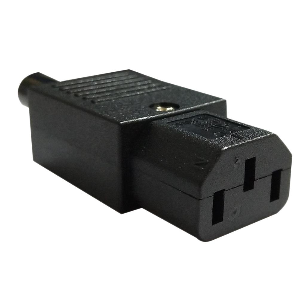 IEC320 C13 Power Supply Connector Socket Adapter Plug for IEC Power Cable,