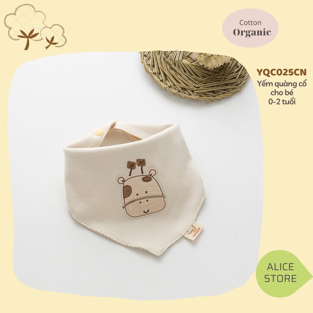 Khăn yếm tam giác cho bé ORGANIC hàng cao cấp 100% SỢI BÔNG COTTON HỮU CƠ TỰ NHIÊN có thêu hoạ tiết cực đẹp