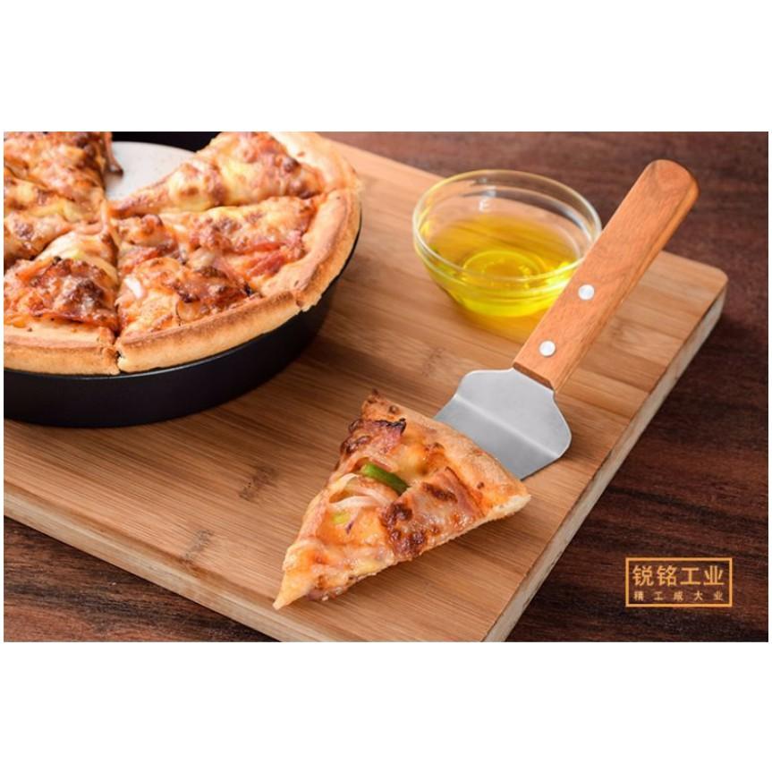 Dụng Cụ múc bánh pizza cán gỗ 26cm