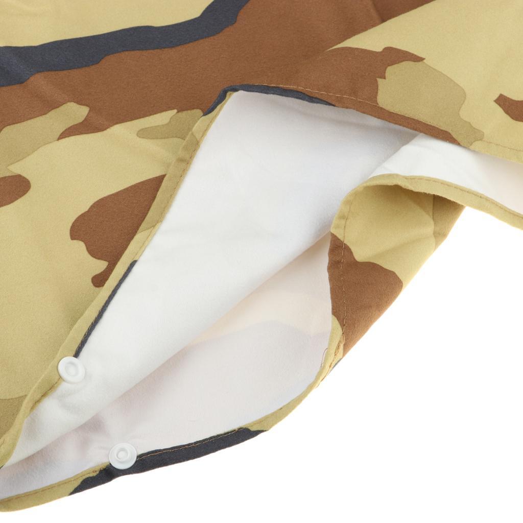 EDTara Camouflage Bathing Robe Wetsuit Changing Towel Poncho Unisex Adults