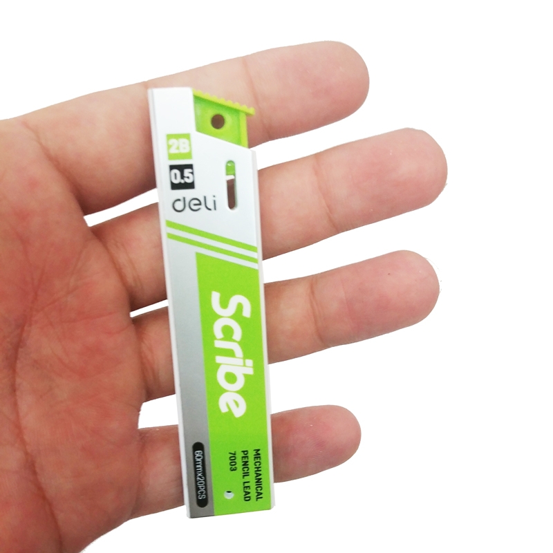 Ruột Chì 2B 0.5mm - Deli N7003 - Hộp xanh lá