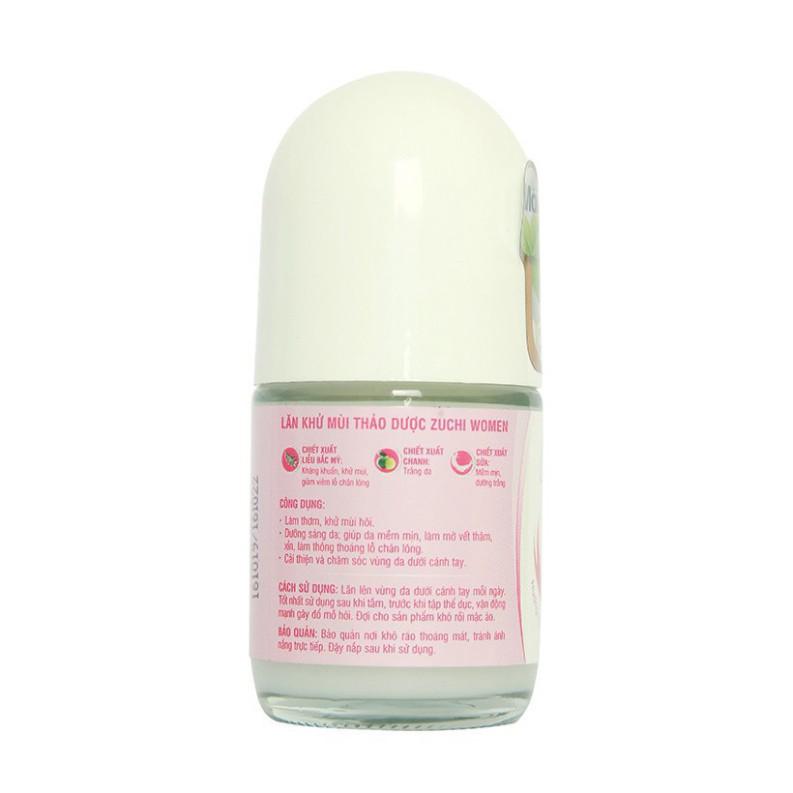 Lăn khử mùi Zuchi Women 25ml - Hương ngọt ngào - Giúp làm thơm - Khử mùi hôi