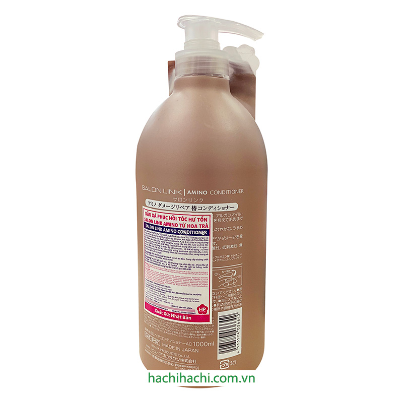 Dầu xả hoa trà phục hồi tóc hư tổn salon link 1000ml/chai