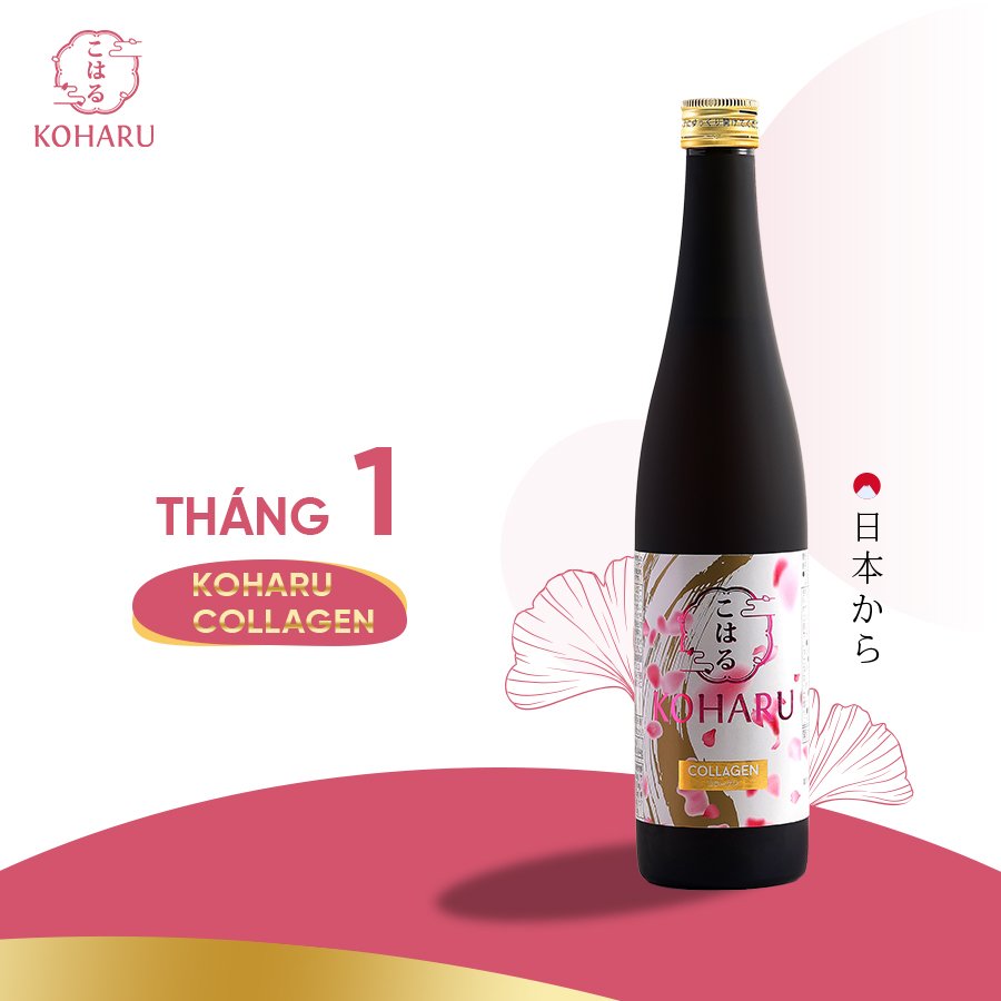 Liệu Trình 3 Chai KOHARU COLLAGEN Mỹ Nhân Không Tuổi 48.000mg Collagen Peptide, 500ml/Chai Đến Từ Nhật Bản