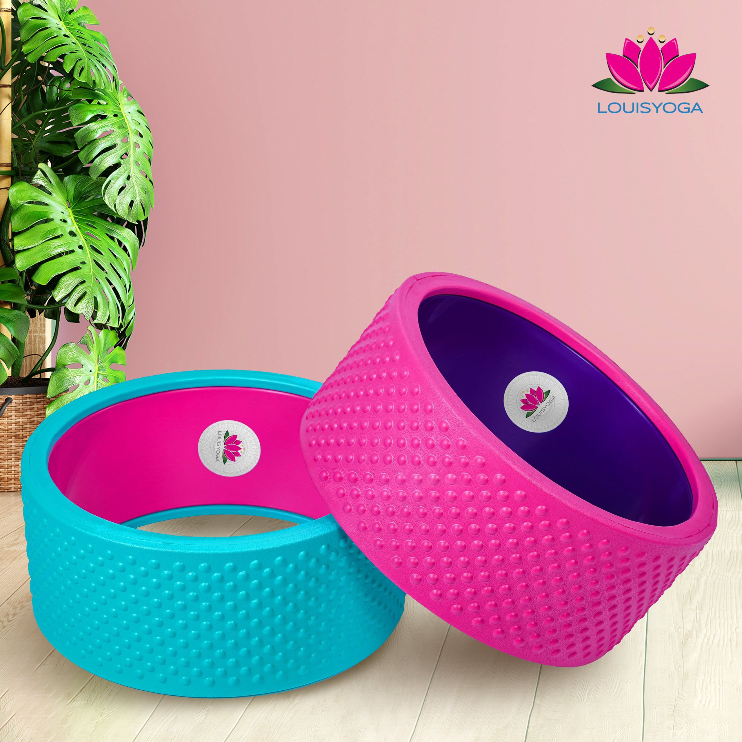 Vòng gai tập yoga cao cấp 16x32 cm - cao cấp,thư giãn, mở vai - Thương hiệu LOUIS YOGA