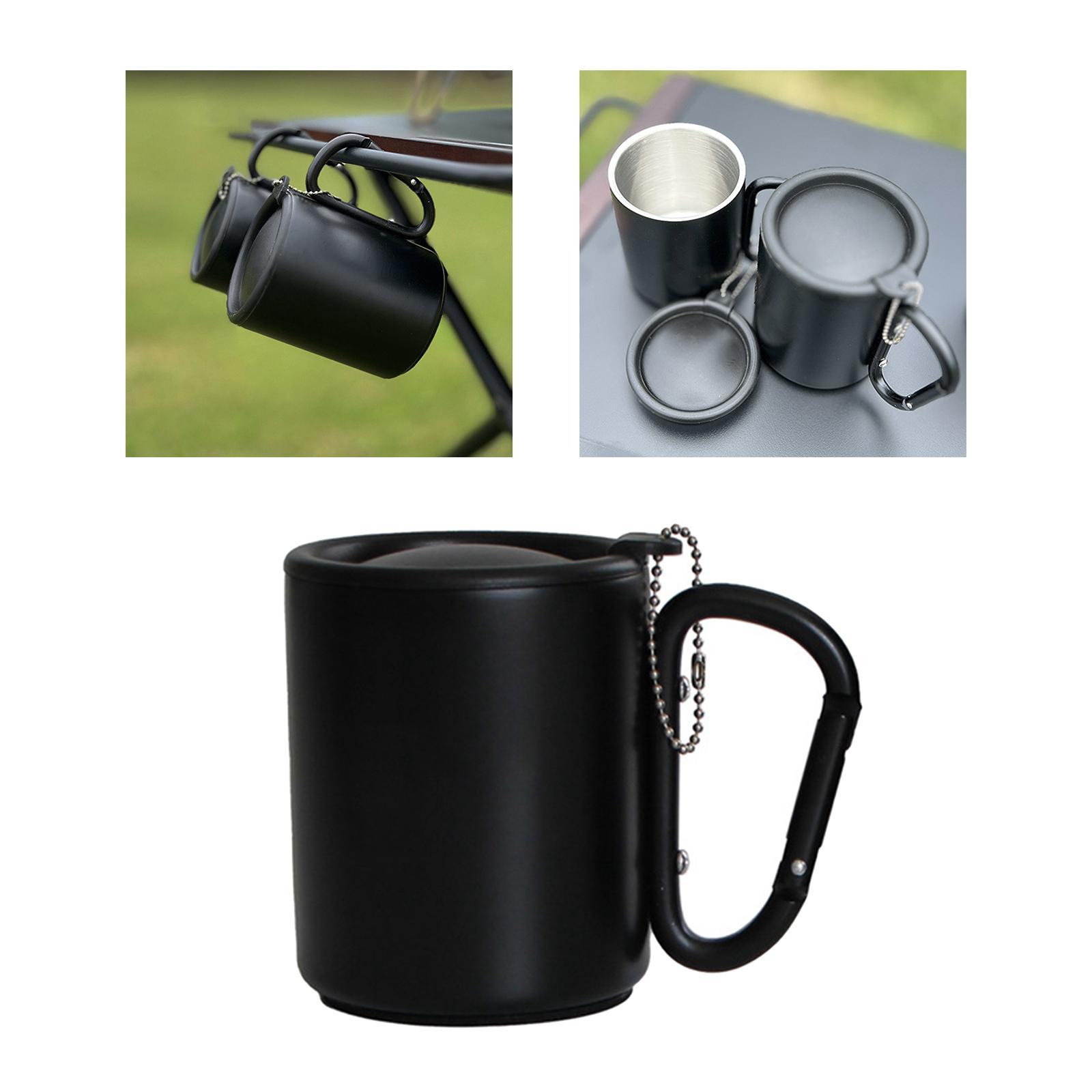 Camping Mug with Lid and Handle Coffee Mug for Beach Indoor and Outdoor Home