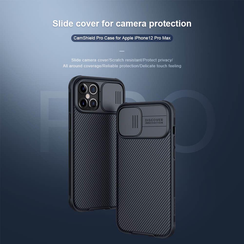 Ốp lưng cho iPhone 12 mini/ 12/ 12 Pro/ 12 Pro Max bảo vệ camera Nillkin CamShield chính hãng