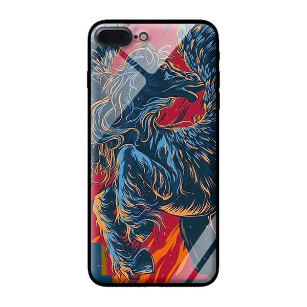 Ốp lưng kính cường lực cho iPhone 8 Plus Ngựa Bay - Hàng chính hãng