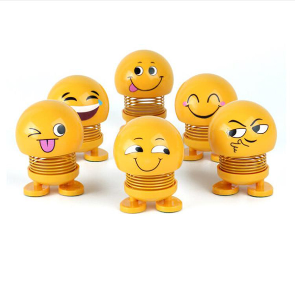 Bộ 2 Thú Nhún Lò Xo Mặt Cười Emoji