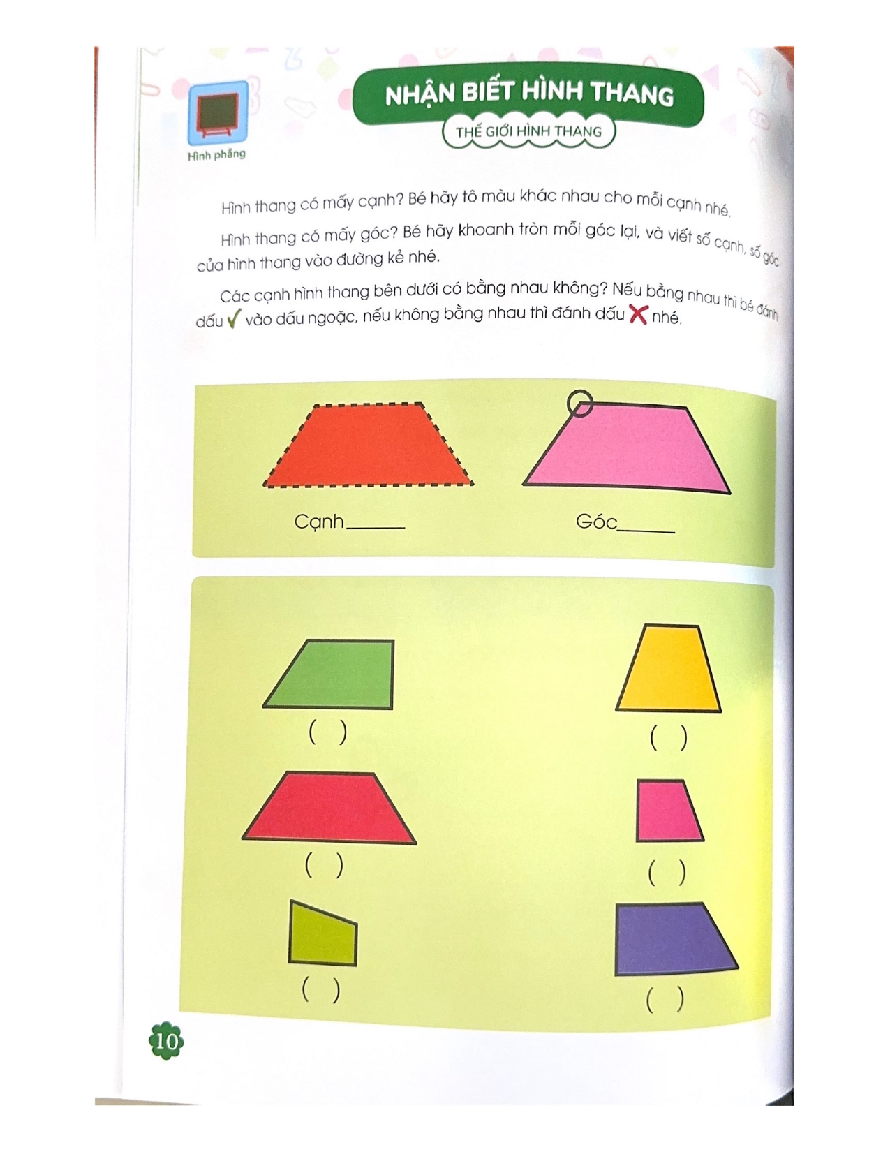 Thiên Tài Toán Học (5 - 6 Tuổi ) - Phát Triển Tư Duy Hình Học